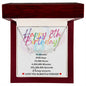 Happy 8th Birthday | Personalized Heart Name Necklace