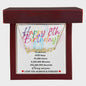 Happy 8th Birthday | Personalized Heart Name Necklace