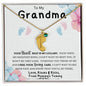 To My Grandma | Custom Baby Feet Necklace with Birthstone