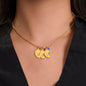 To My Grandma | Custom Baby Feet Necklace with Birthstone