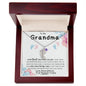 To My Grandma | Custom Baby Feet Necklace with Birthstone