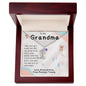 To My Grandma | Custom Baby Feet Necklace with Birthstone