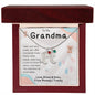 To My Grandma | Custom Baby Feet Necklace with Birthstone