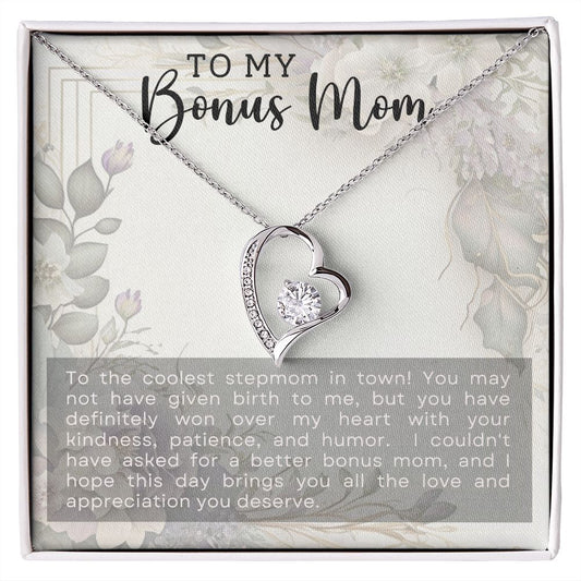 To My Bonus Mom | Forever Love Necklace