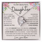 TO MY BEAUTIFUL DAUGHTER from Mom | Daughter Necklace, Birthday Gift, Mother Daughter Gift, Gifts For Daughter, Gift From Mom