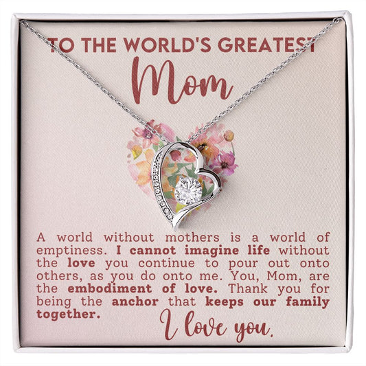 To the World's Greatest Mom | Forever Love Necklace