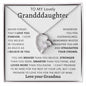 TO MY LOVELY GRANDDAUGHTER | Forever Love Necklace | Granddaughter Gift, To My Granddaughter, Gift From Grandma