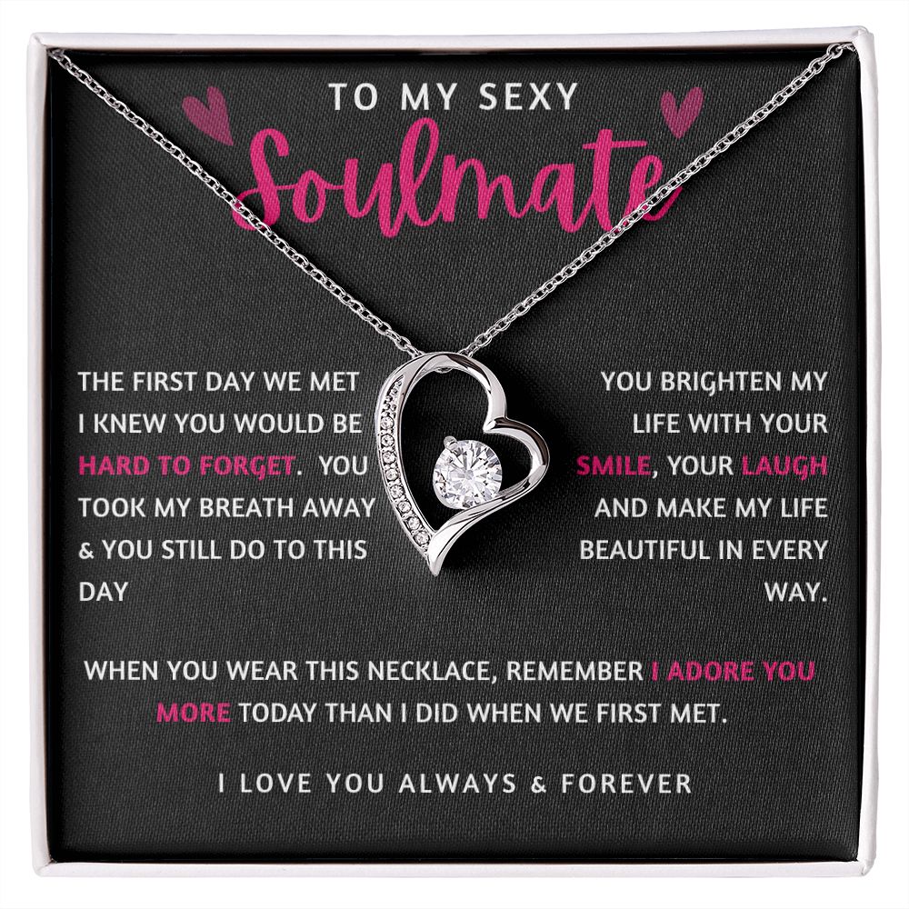 To My Sexy Soulmate | Forever Love Necklace | I Adore You More