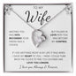 To My Wife | Forever Love Necklace | I Gave My Heart To You