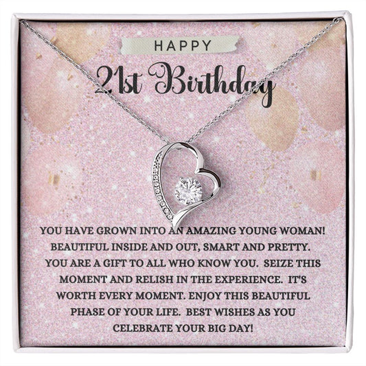 Happy 21st Birthday | Forever Love Necklace