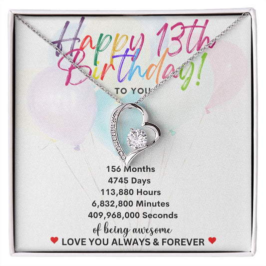 Happy 13th Birthday to you | Forever Love Necklace