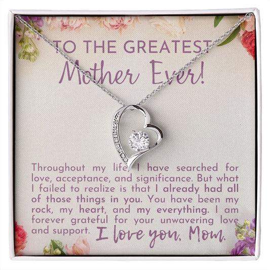 To The Greatest Mother Ever! | Forever Love Necklace