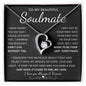 TO MY BEAUTIFUL SOULMATE | Forever Love Necklace | Gift from husband, Gift for soulmate, Anniversary necklace, Gift for Wife, Birthday gift