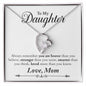 My Daughter | Braver Stronger Smarter - Forever Love Necklace | Gift from Mom