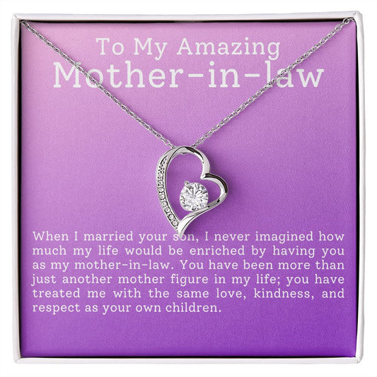 To My Amazing Mother-in-Law | Forever Love Necklace