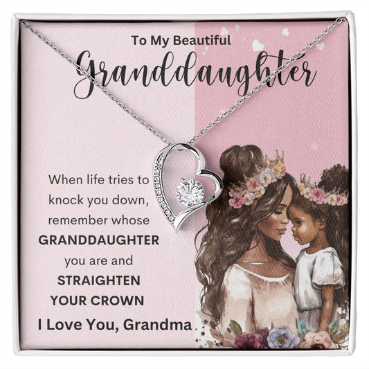To My Beautiful Granddaughter | Forever Love Necklace