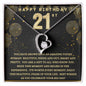 Happy 21st Birthday | Forever Love Necklace