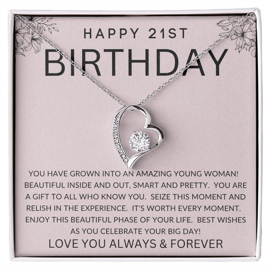 Happy 21st Birthday | Forever Love Necklace