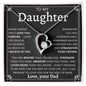 TO MY DAUGHTER FROM DAD | Forever Love Necklace | Daughter Birthday, Gift From Dad, Dad To Daughter Gift, Daughter Father Gift