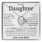 TO MY DAUGHTER FROM MOM | Forever Love Necklace | Daughter Necklace, Birthday Gift, Mother Daughter Gift, Gifts For Daughter, Gift From Mom,