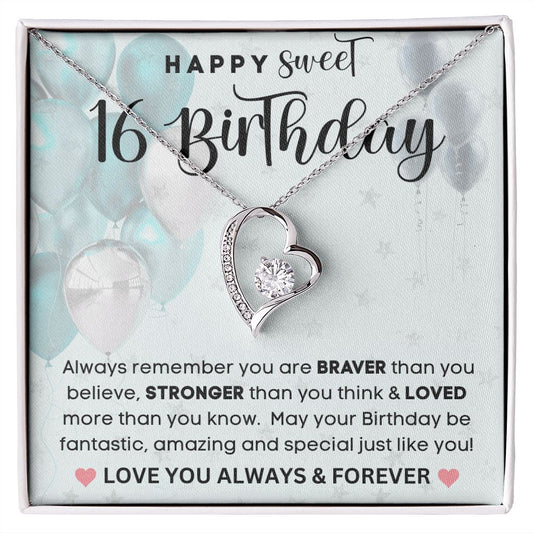 Happy Sweet 16 Birthday | Forever Love Necklace