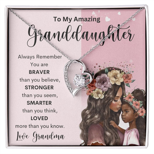 To My Amazing Granddaughter | Forever Love Necklace