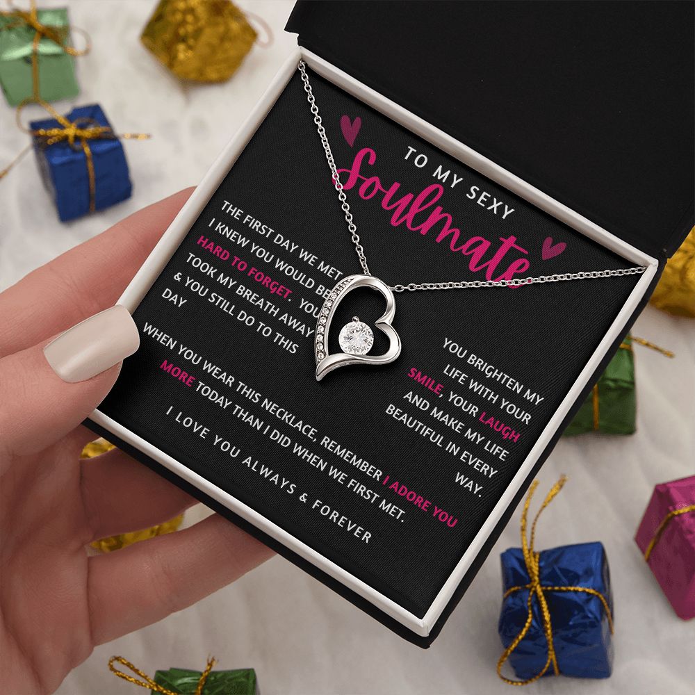 To My Sexy Soulmate | Forever Love Necklace | I Adore You More