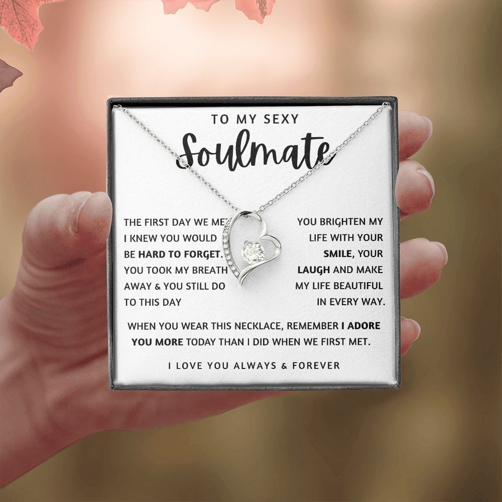 TO MY SEXY SOULMATE | Forever Love Necklace | To My Soulmate, Gift for soulmate, Anniversary gift, Girlfriend necklace, Gift for wife, Birthday gift