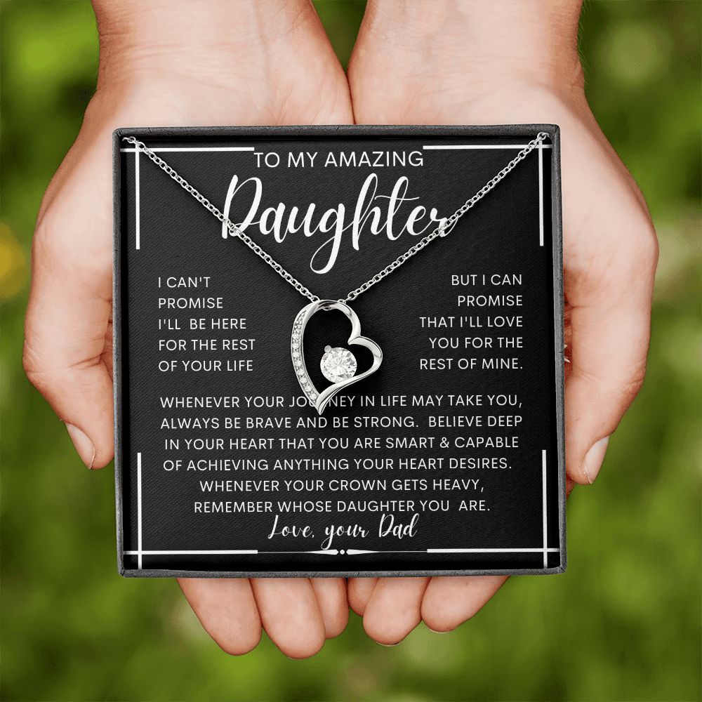 To My Amazing Daughter From Dad | Gift For Daughter, Daughter Necklace, Birthday Gift, To My Daughter Gift