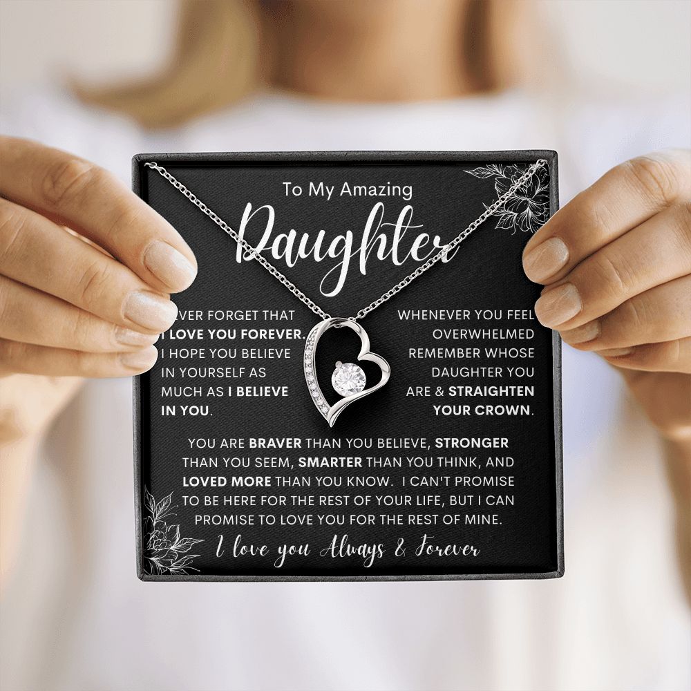 To My Amazing Daughter | Forever Love Necklace
