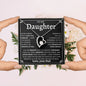 TO MY DAUGHTER FROM DAD | Forever Love Necklace | Daughter Birthday, Gift From Dad, Dad To Daughter Gift, Daughter Father Gift