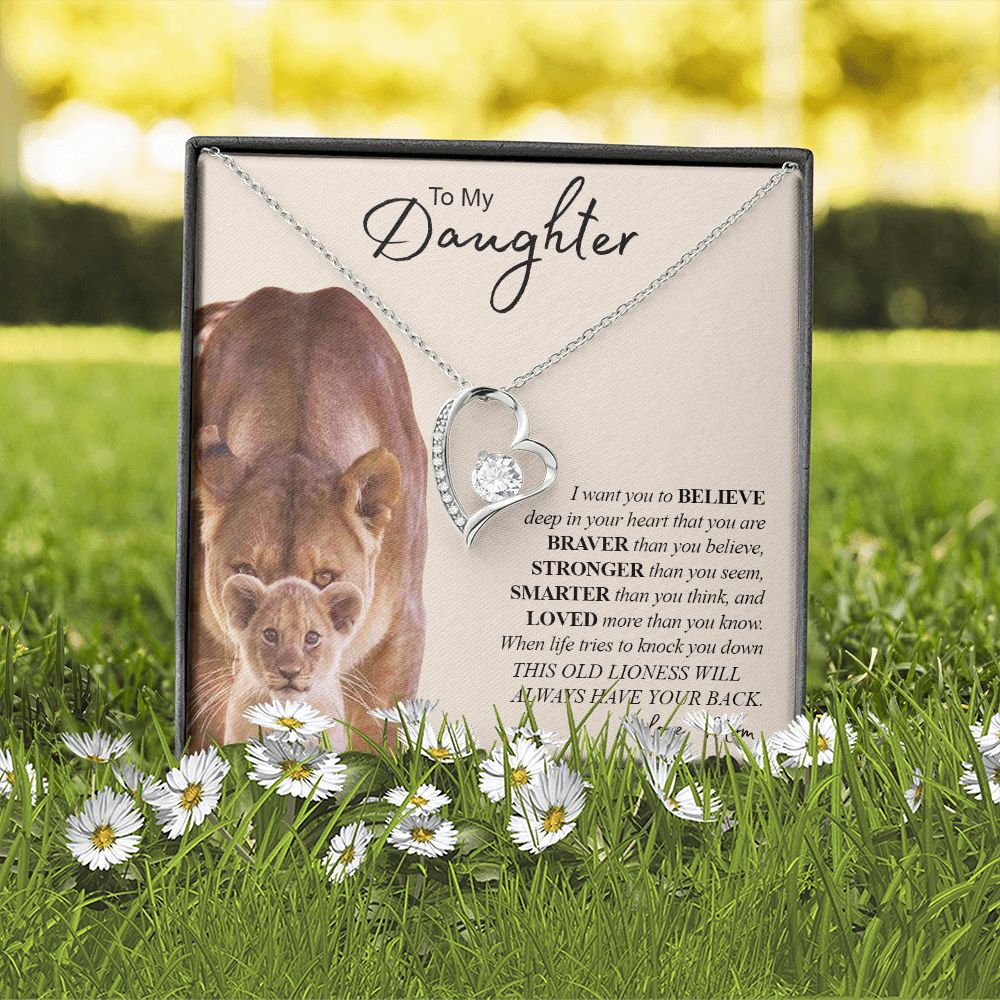 TO MY DAUGHTER | Forever Love Necklace | Gift For Daughter, Daughter Necklace, Birthday Gift, To My Daughter Gift Daughter Birthday