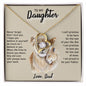 TO MY DAUGHTER LION | Daughter Birthday, Gift From Dad, Dad To Daughter Gift, Daughter Father Gift