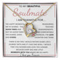 TO MY BEAUTIFUL SOULMATE | Gift for soulmate, Anniversary necklace, Gift for Wife, Birthday gift