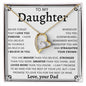 TO MY DAUGHTER FROM DAD | Forever Love Necklace | Daughter Birthday, Gift From Dad, Dad To Daughter Gift, Daughter Father Gift