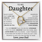 TO MY DAUGHTER FROM DAD | Forever Love Necklace | Daughter Birthday, Gift For Daughter, Gift From Dad, Dad To Daughter, Gift Daughter Necklace, Father Daughter Gift