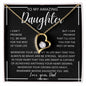 To My Amazing Daughter From Dad | Gift For Daughter, Daughter Necklace, Birthday Gift, To My Daughter Gift