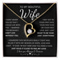 TO MY BEAUTIFUL WIFE | Forever Love Necklace | Anniversary gift, Gift from husband, Wife birthday gift, Wife anniversary, Gift for wife, Wife necklace