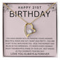 Happy 21st Birthday | Forever Love Necklace