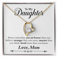 My Daughter | Braver Stronger Smarter - Forever Love Necklace | Gift from Mom