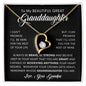 To My Beautiful Great Granddaughter | Forever Love Necklace