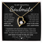 TO MY BEAUTIFUL SOULMATE | Forever Love Necklace | Gift from husband, Gift for soulmate, Anniversary necklace, Gift for Wife, Birthday gift