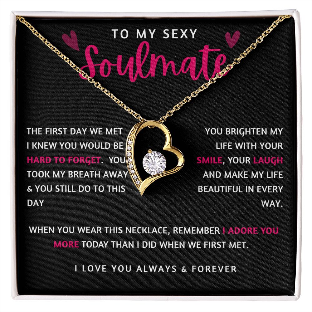 To My Sexy Soulmate | Forever Love Necklace | I Adore You More