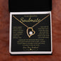 To My Beautiful Soulmate | Forever Love Necklace Yellow Gold Finish | Soulmate gift, Anniversary gift, Gift for soulmate Wife necklace