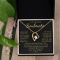To My Beautiful Soulmate | Forever Love Necklace Yellow Gold Finish | Soulmate gift, Anniversary gift, Gift for soulmate Wife necklace
