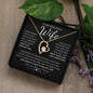 TO MY BEAUTIFUL WIFE | Forever Love Necklace | Anniversary gift, Gift from husband, Wife birthday gift, Wife anniversary, Gift for wife, Wife necklace