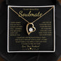 To My Beautiful Soulmate | Forever Love Necklace Yellow Gold Finish | Soulmate gift, Anniversary gift, Gift for soulmate Wife necklace