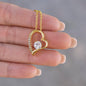 To My Beautiful Soulmate | Forever Love Necklace Yellow Gold Finish | Soulmate gift, Anniversary gift, Gift for soulmate Wife necklace