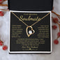 To My Beautiful Soulmate | Forever Love Necklace Yellow Gold Finish | Soulmate gift, Anniversary gift, Gift for soulmate Wife necklace