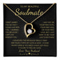 To My Beautiful Soulmate | Forever Love Necklace Yellow Gold Finish | Soulmate gift, Anniversary gift, Gift for soulmate Wife necklace